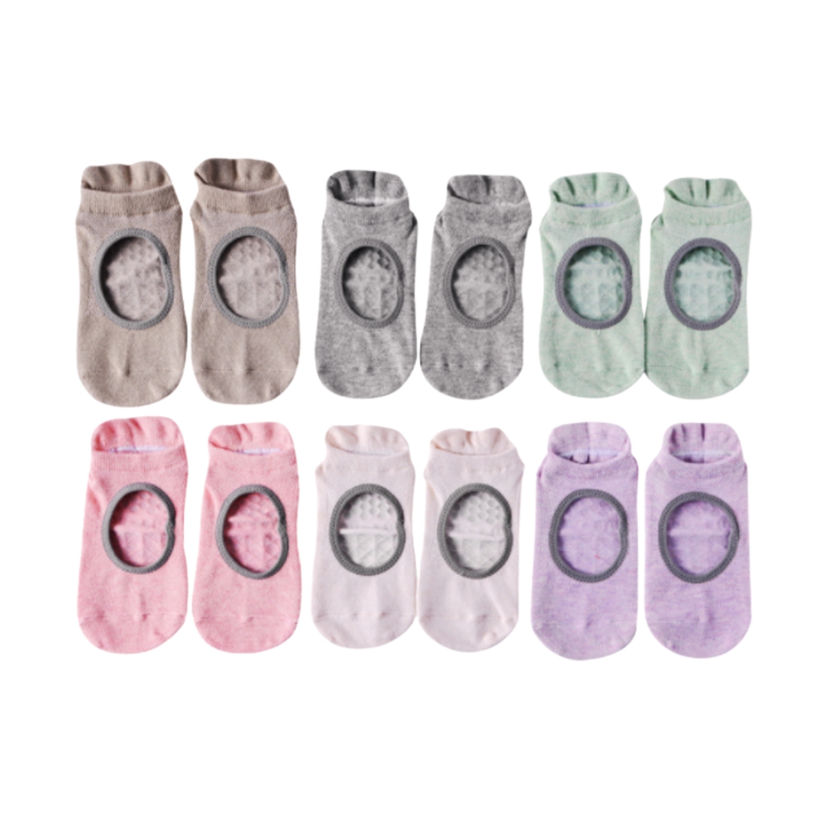 Calcetín yoga corto antiderrapante